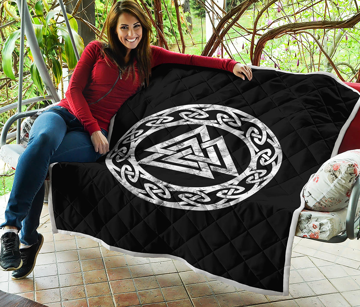Viking Valhalla Symbol Print Quilt