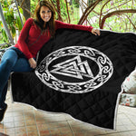 Viking Valhalla Symbol Print Quilt