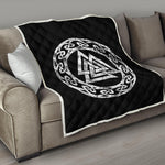 Viking Valhalla Symbol Print Quilt