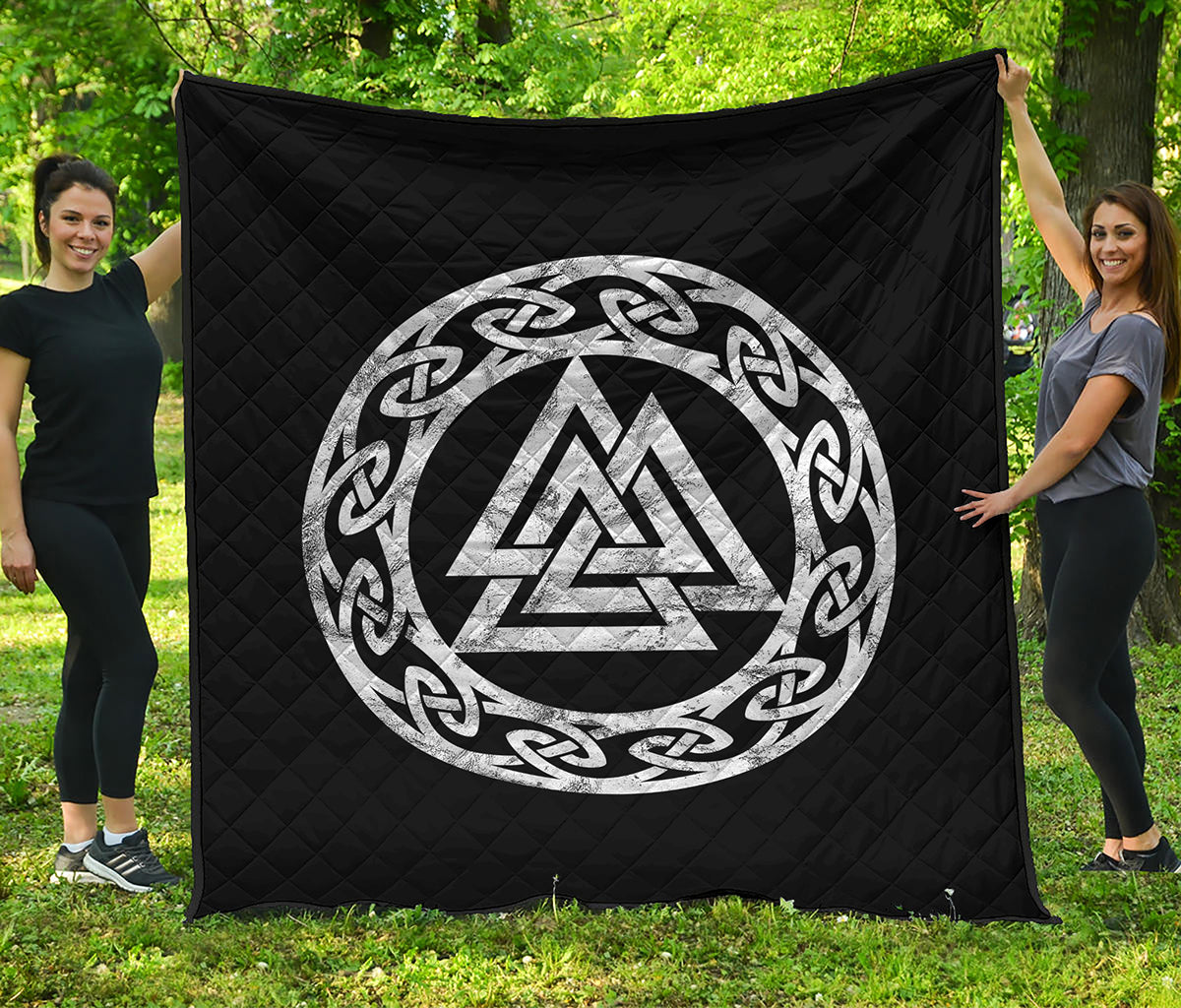 Viking Valhalla Symbol Print Quilt