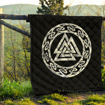 Viking Valhalla Symbol Print Quilt