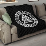 Viking Valhalla Symbol Print Quilt