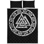 Viking Valhalla Symbol Print Quilt Bed Set