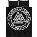 Viking Valhalla Symbol Print Quilt Bed Set