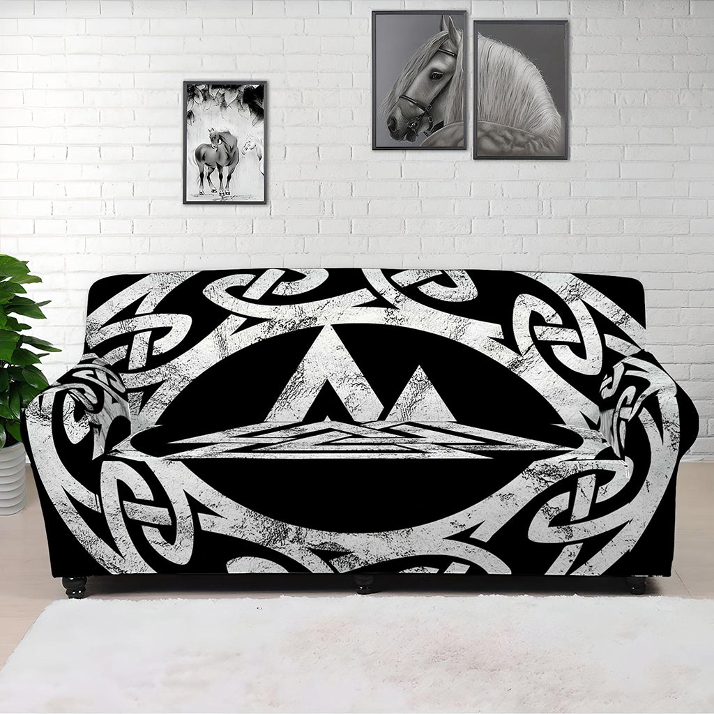 Viking Valhalla Symbol Print Sofa Cover