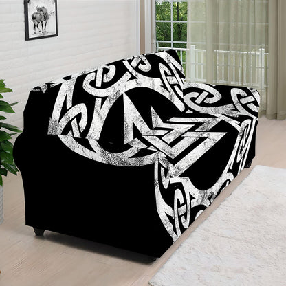 Viking Valhalla Symbol Print Sofa Cover