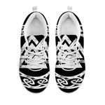 Viking Valhalla Symbol Print White Sneakers