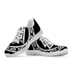 Viking Valhalla Symbol Print White Sneakers