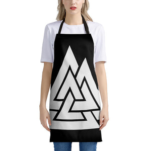 Viking Valknut Symbol Print Apron