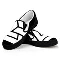 Viking Valknut Symbol Print Black Slip On Sneakers