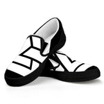Viking Valknut Symbol Print Black Slip On Shoes