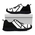 Viking Valknut Symbol Print Black Running Shoes