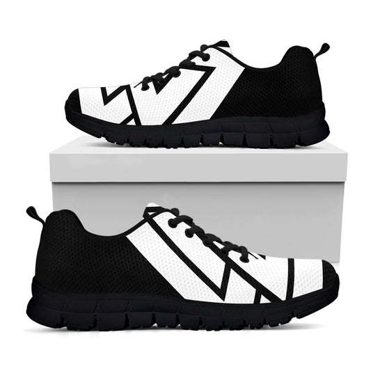 Viking Valknut Symbol Print Black Sneakers
