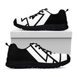 Viking Valknut Symbol Print Black Sneakers