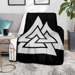 Viking Valknut Symbol Print Blanket