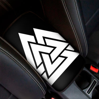 Viking Valknut Symbol Print Car Center Console Cover