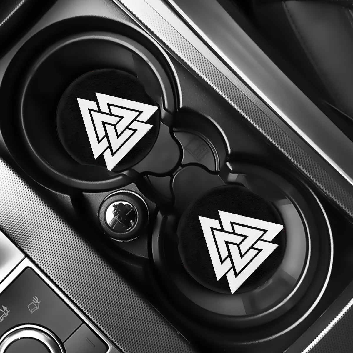 Viking Valknut Symbol Print Car Coasters