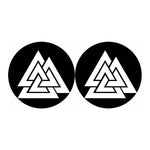 Viking Valknut Symbol Print Car Coasters