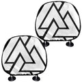 Viking Valknut Symbol Print Car Headrest Covers
