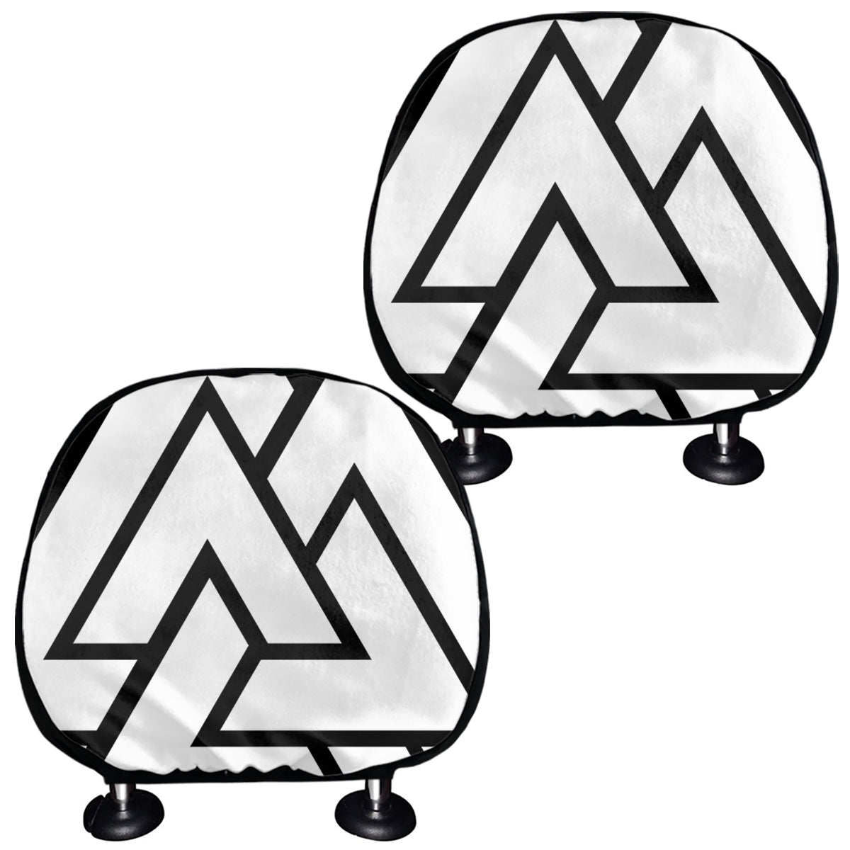 Viking Valknut Symbol Print Car Headrest Covers