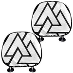 Viking Valknut Symbol Print Car Headrest Covers
