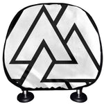 Viking Valknut Symbol Print Car Headrest Covers