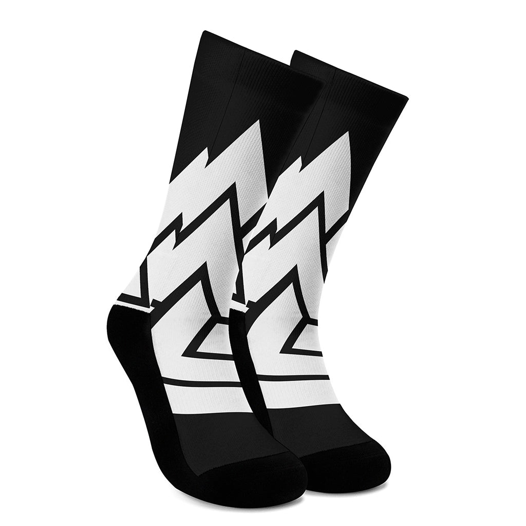 Viking Valknut Symbol Print Crew Socks