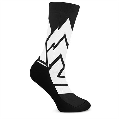 Viking Valknut Symbol Print Crew Socks