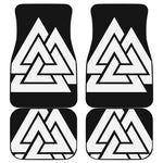Viking Valknut Symbol Print Front and Back Car Floor Mats