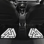 Viking Valknut Symbol Print Front and Back Car Floor Mats