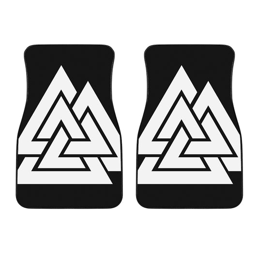 Viking Valknut Symbol Print Front Car Floor Mats
