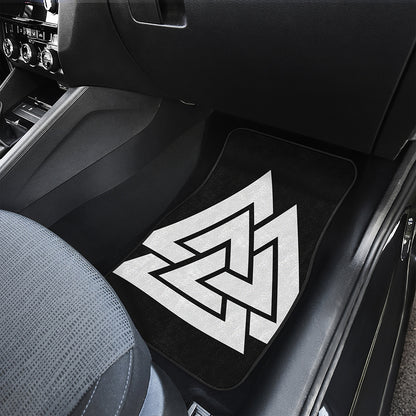 Viking Valknut Symbol Print Front Car Floor Mats