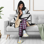 Viking Valknut Symbol Print Hooded Blanket