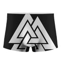 Viking Valknut Symbol Print Men's Boxer Briefs