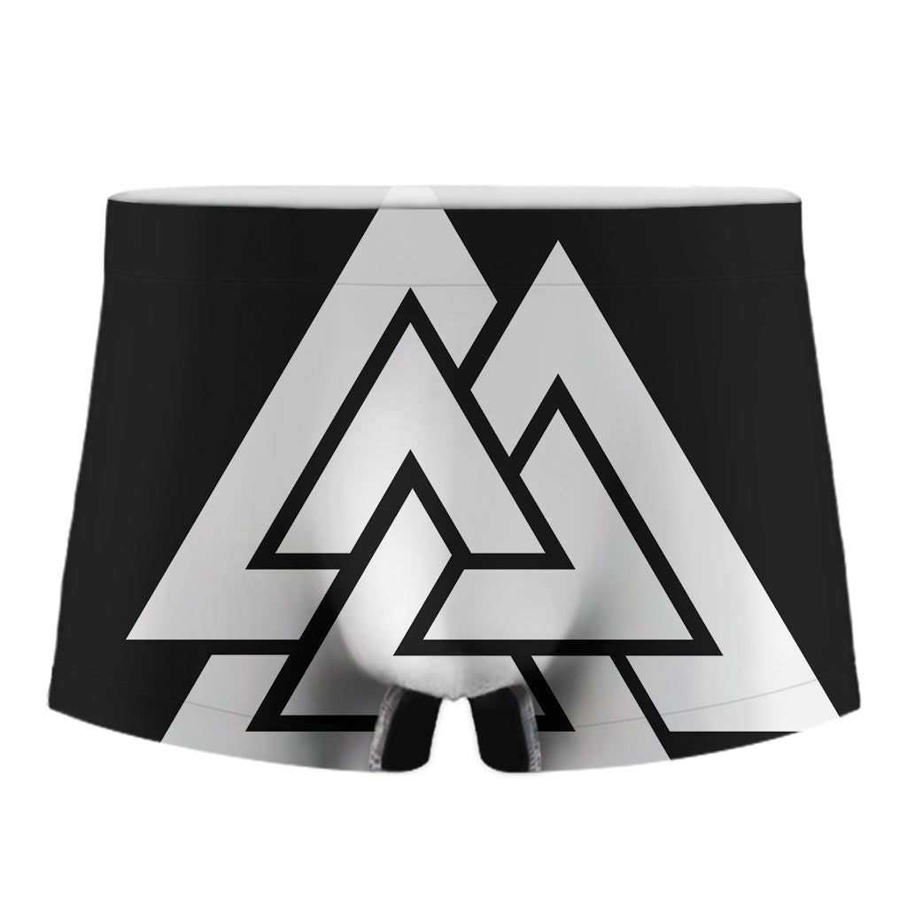 Viking Valknut Symbol Print Men's Boxer Briefs