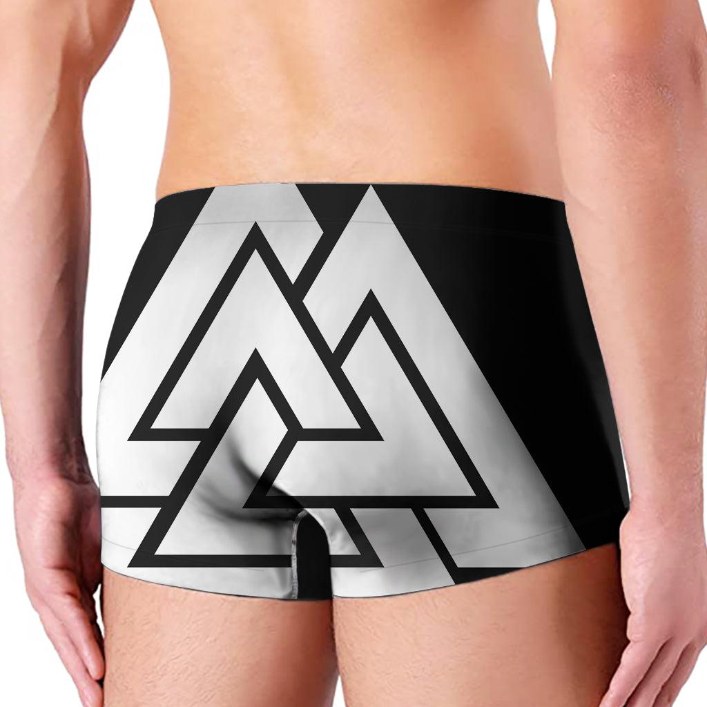 Viking Valknut Symbol Print Men's Boxer Briefs