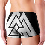 Viking Valknut Symbol Print Men's Boxer Briefs