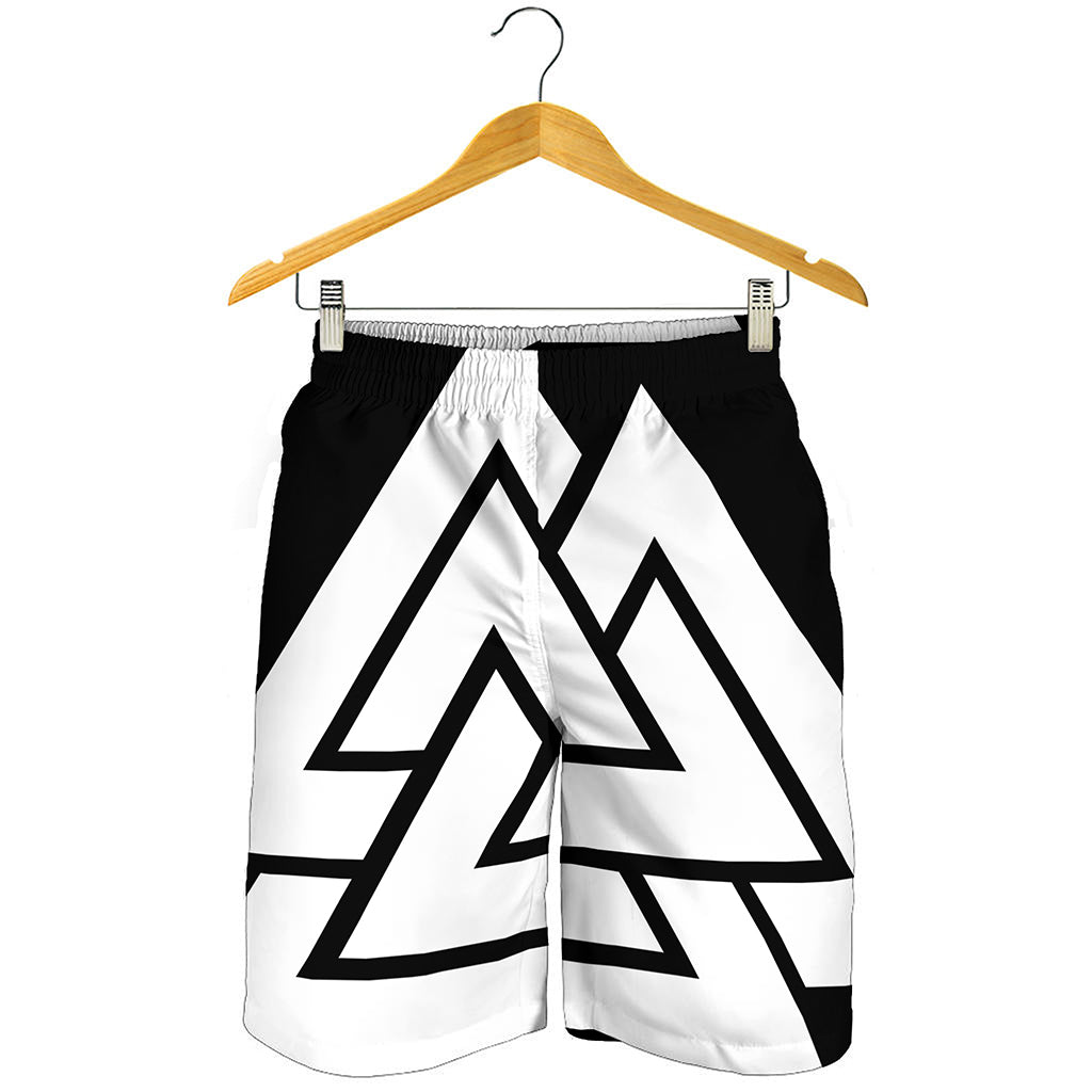 Viking Valknut Symbol Print Men's Shorts