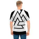 Viking Valknut Symbol Print Men's T-Shirt