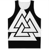 Viking Valknut Symbol Print Men's Tank Top