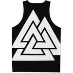 Viking Valknut Symbol Print Men's Tank Top