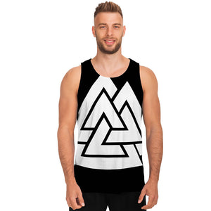 Viking Valknut Symbol Print Men's Tank Top