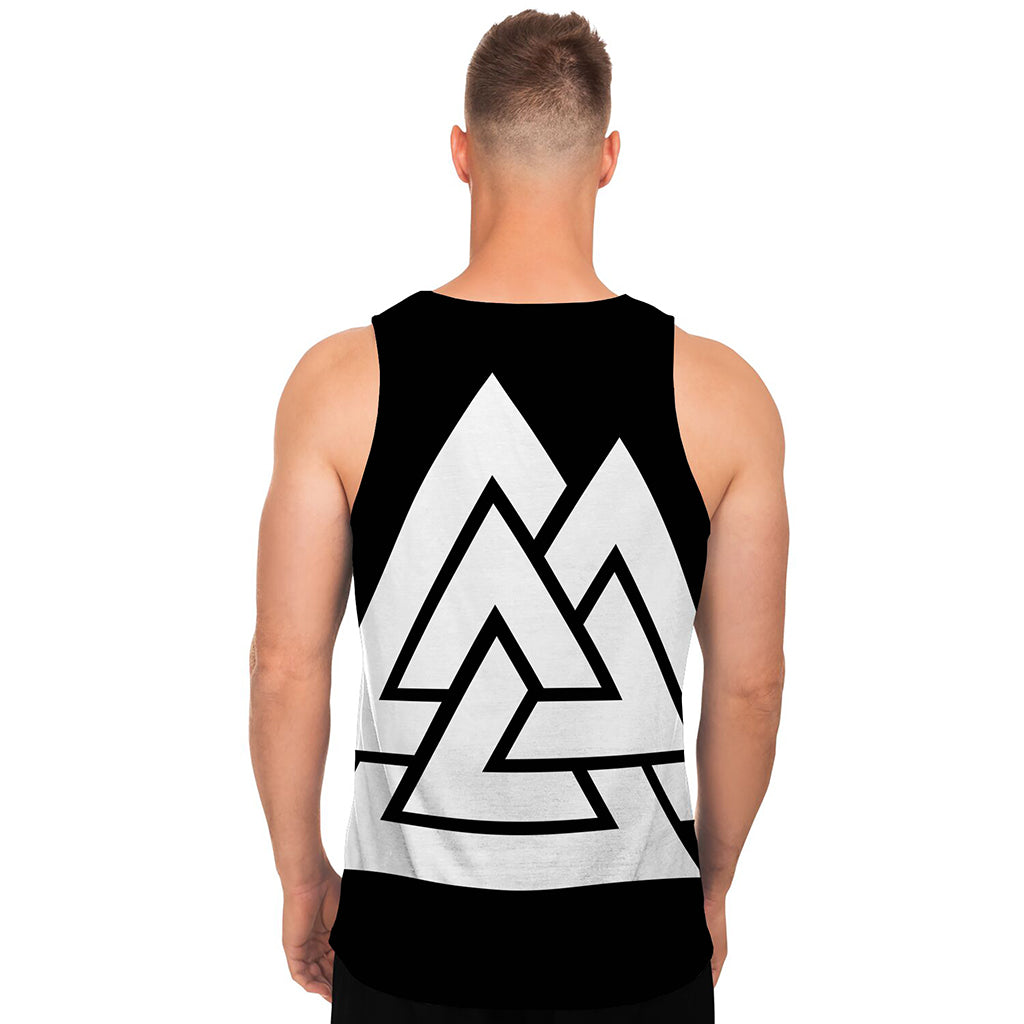 Viking Valknut Symbol Print Men's Tank Top