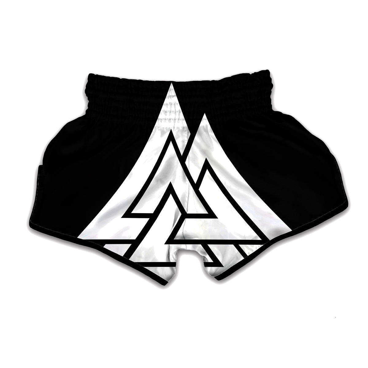 Viking Valknut Symbol Print Muay Thai Boxing Shorts
