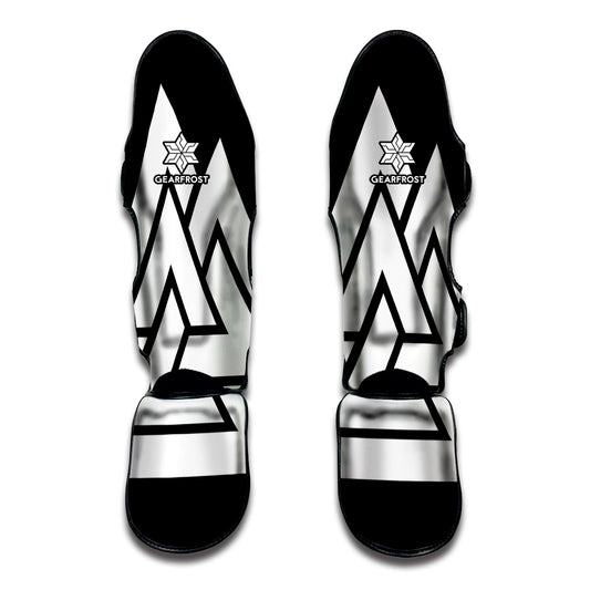 Viking Valknut Symbol Print Muay Thai Shin Guard