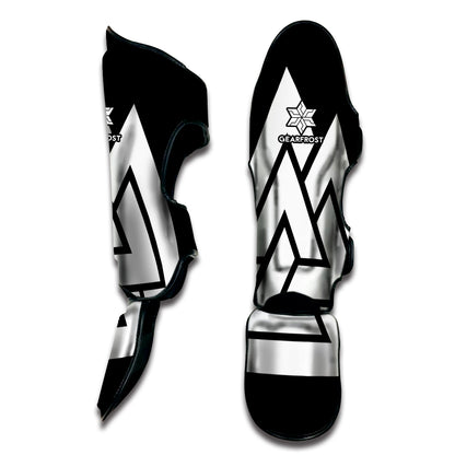 Viking Valknut Symbol Print Muay Thai Shin Guard