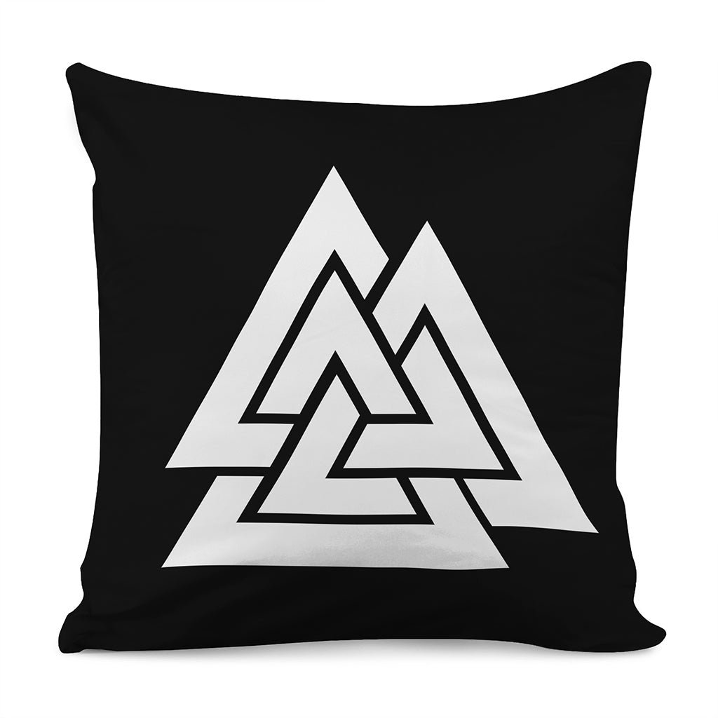 Viking Valknut Symbol Print Pillow Cover