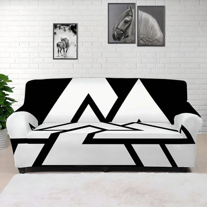 Viking Valknut Symbol Print Sofa Cover