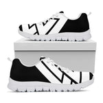 Viking Valknut Symbol Print White Sneakers