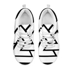 Viking Valknut Symbol Print White Sneakers